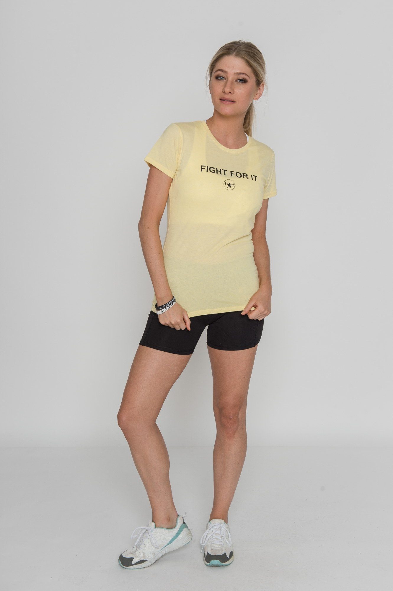 414687395847 FIGHT FOR IT YELLOW TEE - Just Strong
