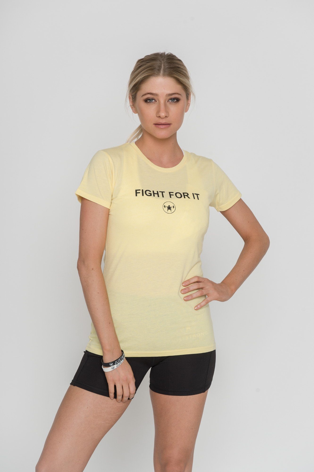 414687756295 FIGHT FOR IT YELLOW TEE - Just Strong