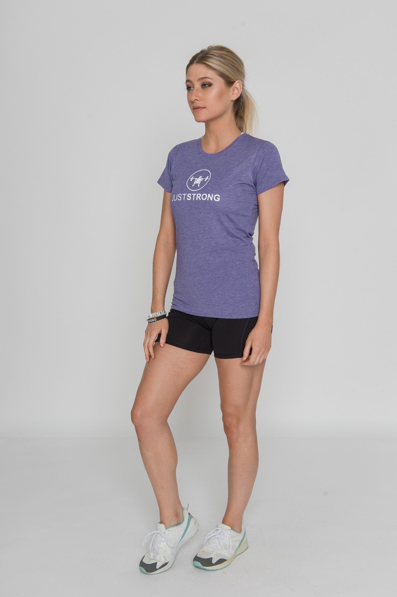 415413862407 PURPLE MARL JUSTSTRONG TEE - Just Strong