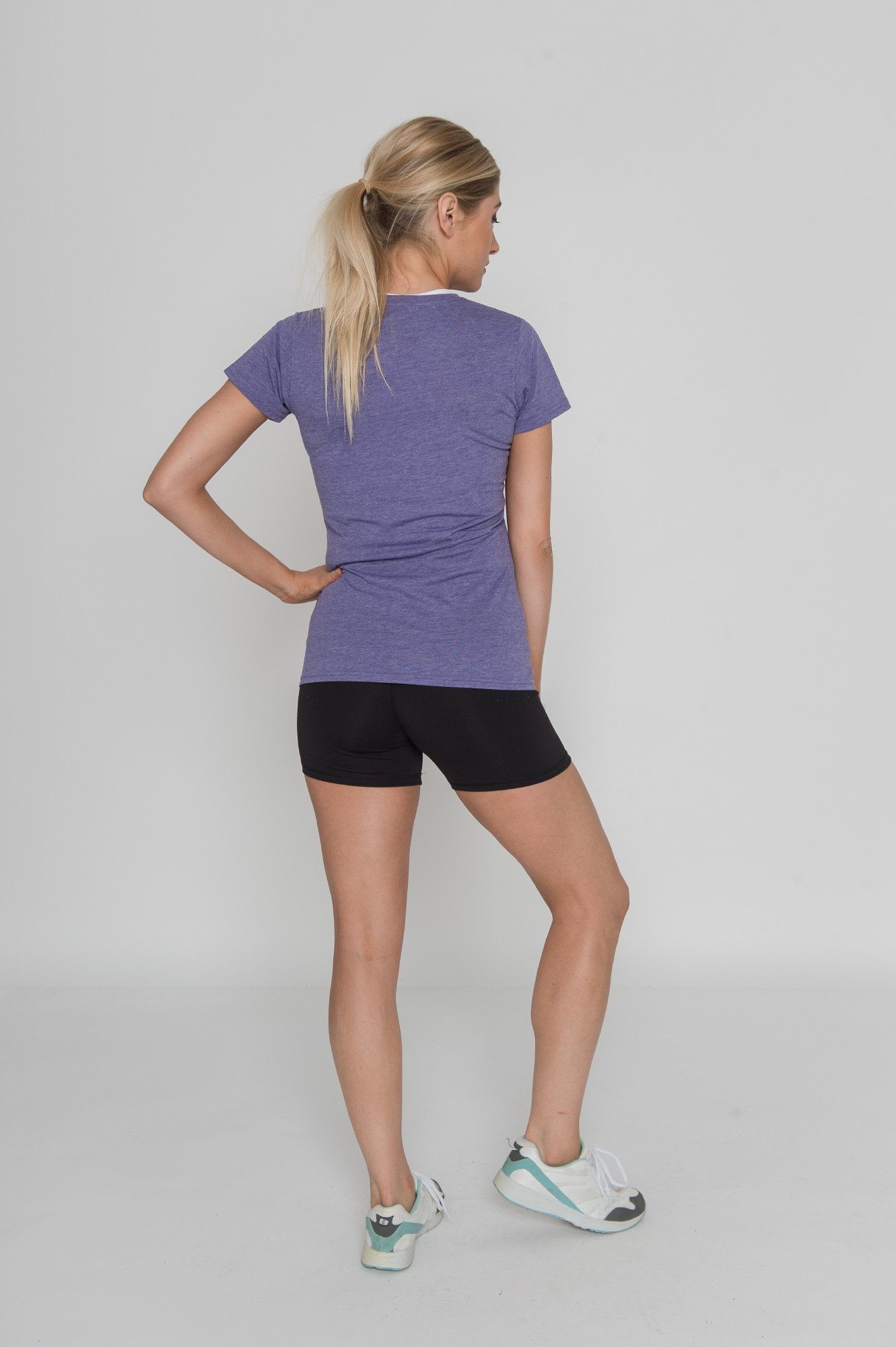 415413895175 PURPLE MARL JUSTSTRONG TEE - Just Strong