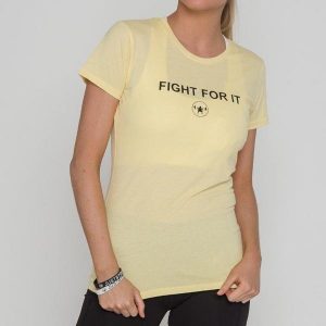 FIGHT FOR IT YELLOW TEE - Just Strong