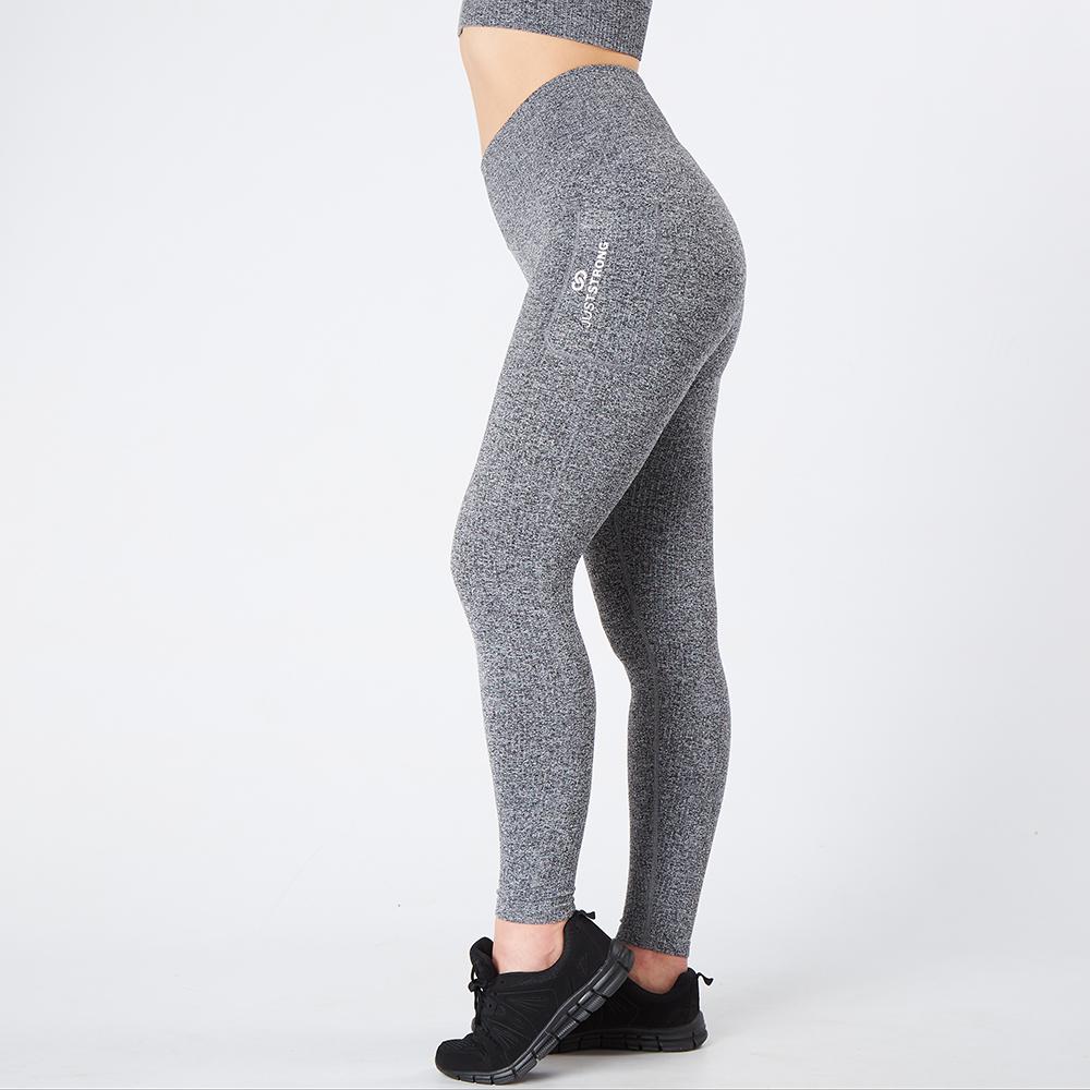 black-melange-ribbed-seamless-leggings-logo-pocket