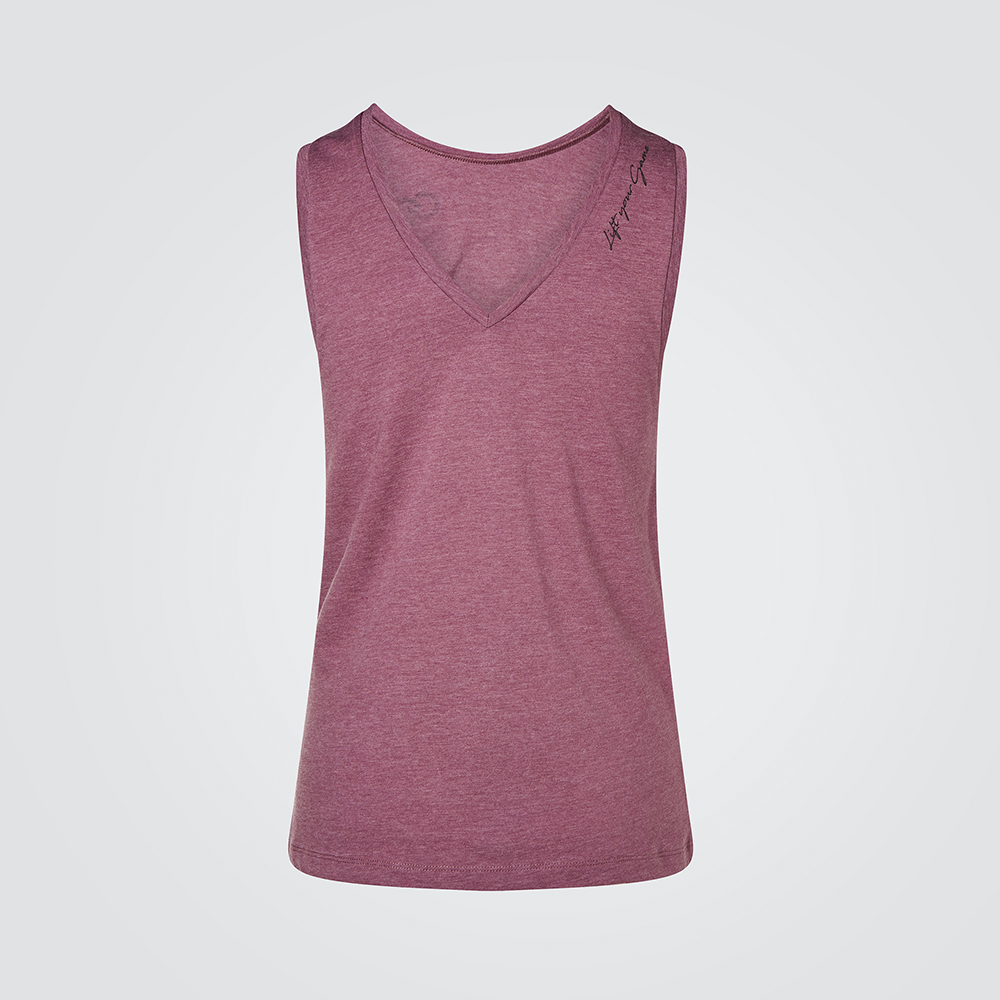 damson-marl-athletic-lift-your-game-tank-back