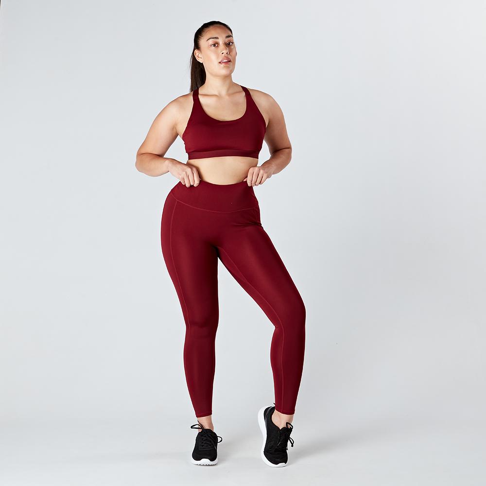 deep-burgundy-core-leggings-model-front