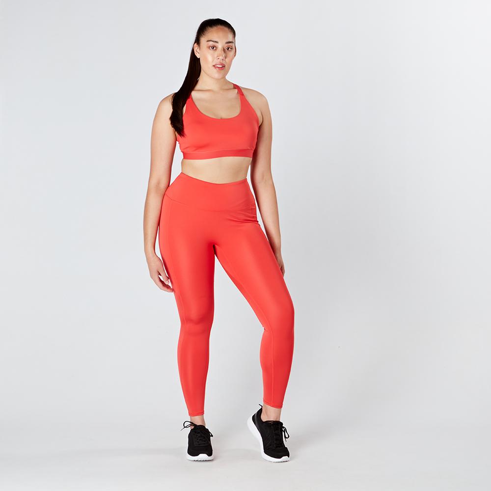 hot-coral-core-sports-bra-model