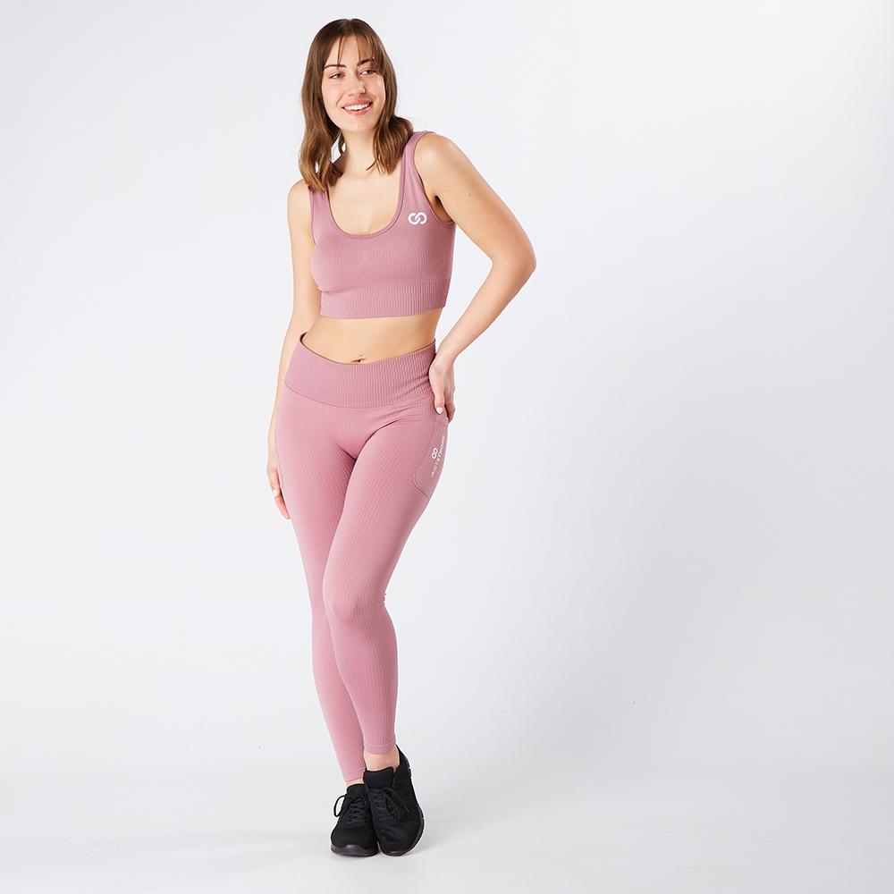 mauve-ribbed-seamless-pocket-leggings-model
