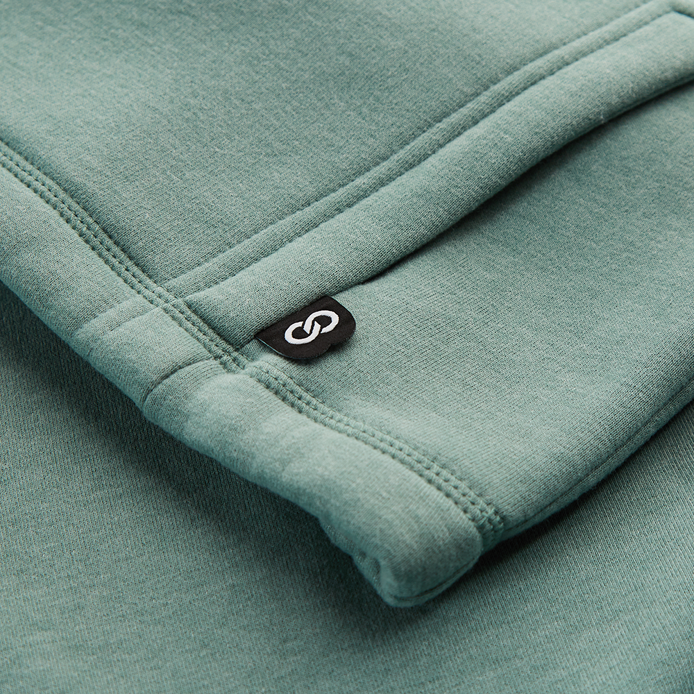 moss-green-marl-relax-cropped-hoodie-detail