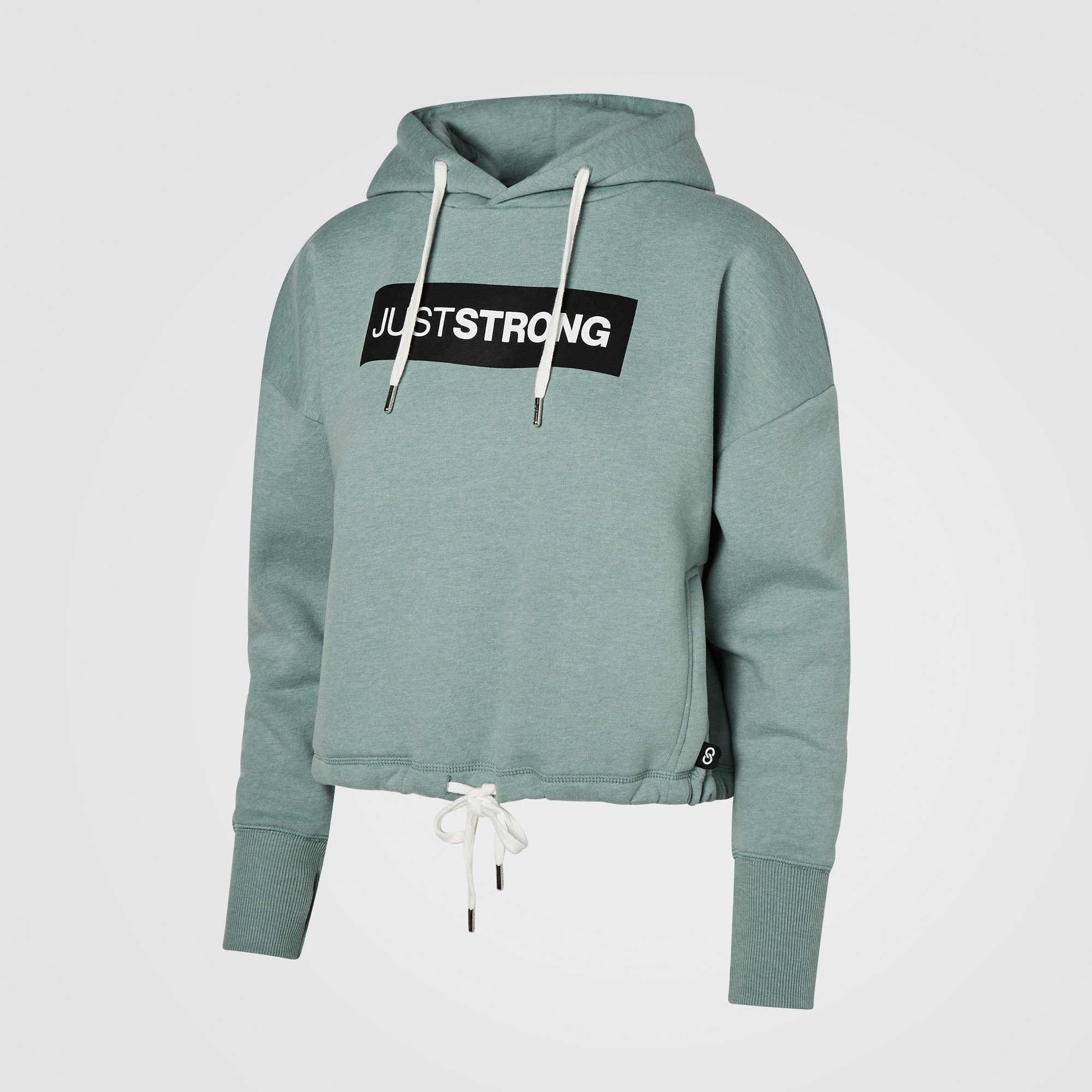 moss-green-marl-relax-cropped-hoodie-side-1